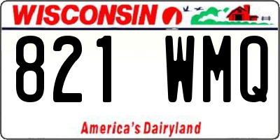 WI license plate 821WMQ