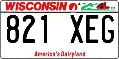 WI license plate 821XEG