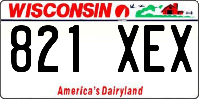 WI license plate 821XEX