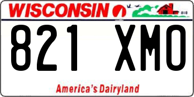 WI license plate 821XMO