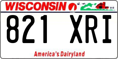 WI license plate 821XRI