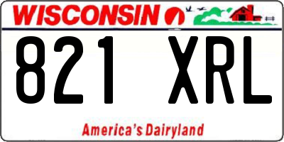 WI license plate 821XRL
