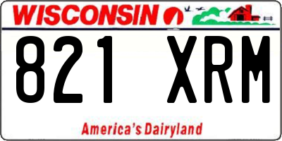 WI license plate 821XRM