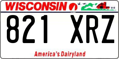 WI license plate 821XRZ