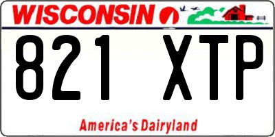 WI license plate 821XTP