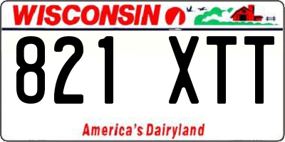 WI license plate 821XTT