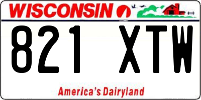 WI license plate 821XTW