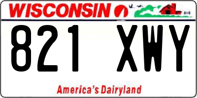WI license plate 821XWY