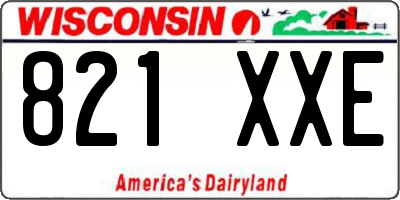 WI license plate 821XXE
