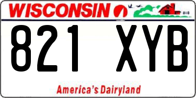 WI license plate 821XYB