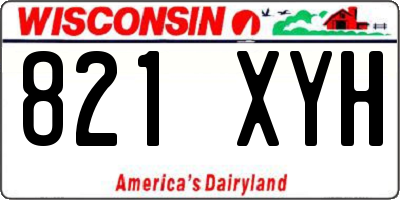 WI license plate 821XYH