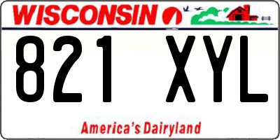 WI license plate 821XYL