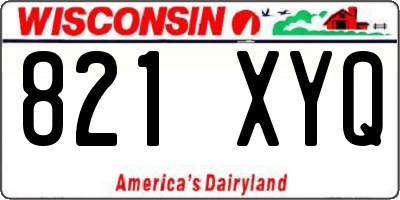 WI license plate 821XYQ