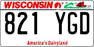 WI license plate 821YGD