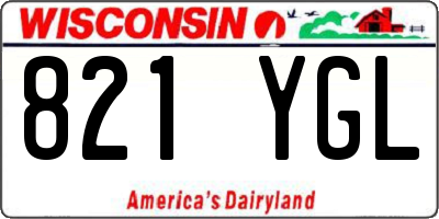 WI license plate 821YGL