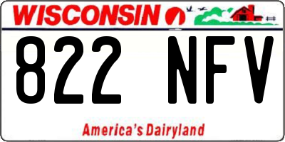 WI license plate 822NFV