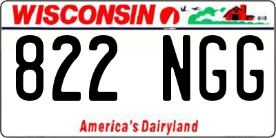 WI license plate 822NGG