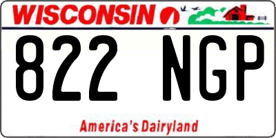 WI license plate 822NGP