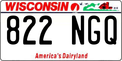 WI license plate 822NGQ