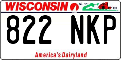 WI license plate 822NKP