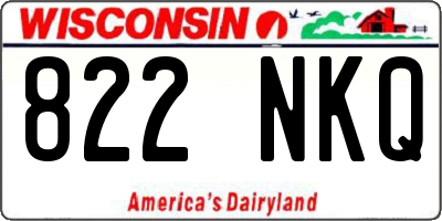 WI license plate 822NKQ