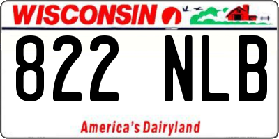 WI license plate 822NLB