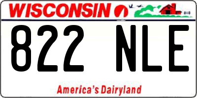 WI license plate 822NLE