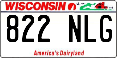 WI license plate 822NLG