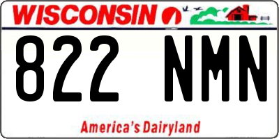 WI license plate 822NMN