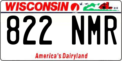 WI license plate 822NMR