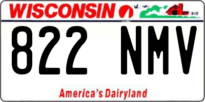WI license plate 822NMV