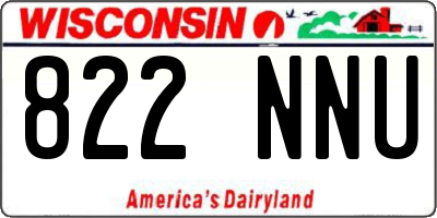 WI license plate 822NNU