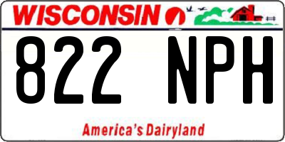 WI license plate 822NPH