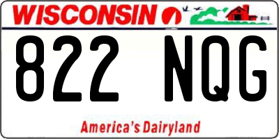 WI license plate 822NQG