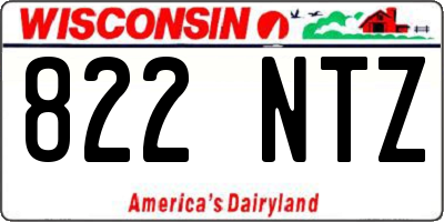 WI license plate 822NTZ
