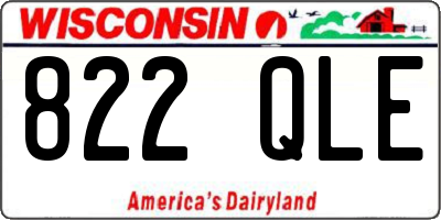 WI license plate 822QLE