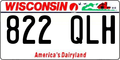 WI license plate 822QLH