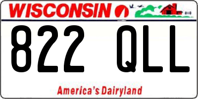 WI license plate 822QLL