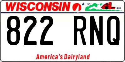 WI license plate 822RNQ