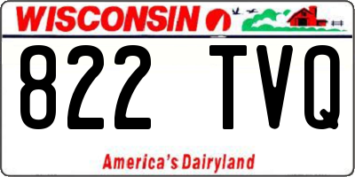 WI license plate 822TVQ
