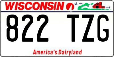 WI license plate 822TZG