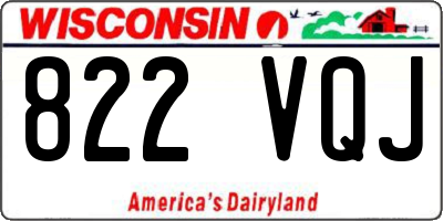 WI license plate 822VQJ