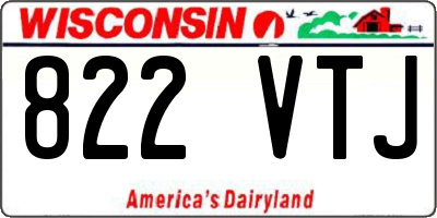WI license plate 822VTJ