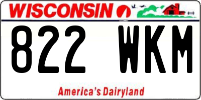 WI license plate 822WKM