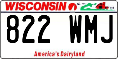 WI license plate 822WMJ