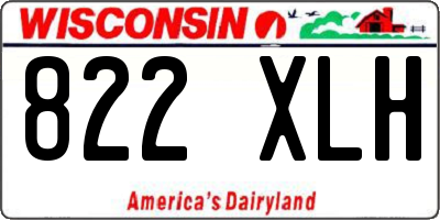 WI license plate 822XLH