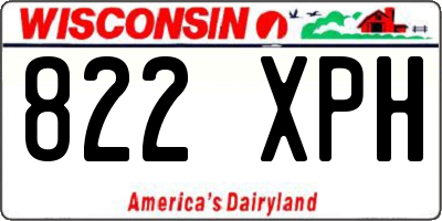 WI license plate 822XPH
