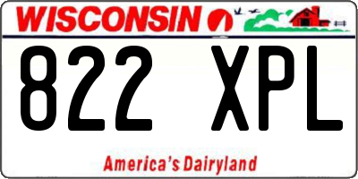 WI license plate 822XPL