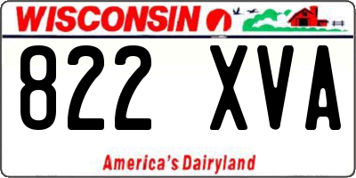 WI license plate 822XVA