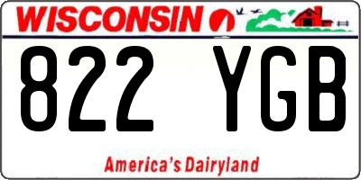 WI license plate 822YGB